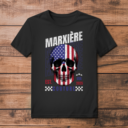 MARXIÈRE Herrenshirt - USA Skull - MARXIÈRE-Fashion