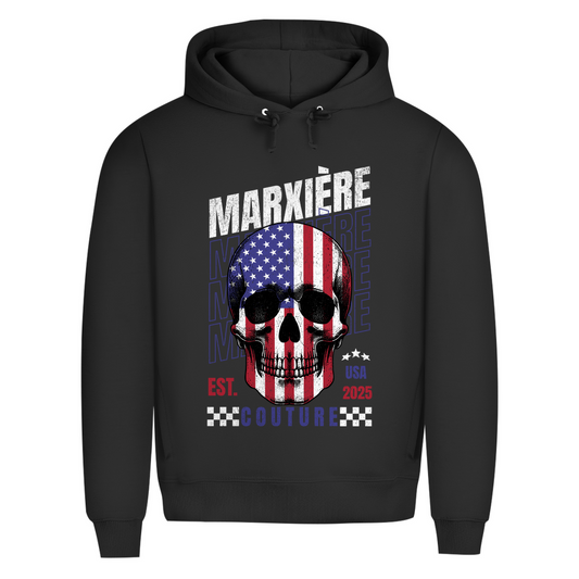 MARXIÈRE Herren Hoodie - “USA SKULL” - MARXIÈRE-Fashion