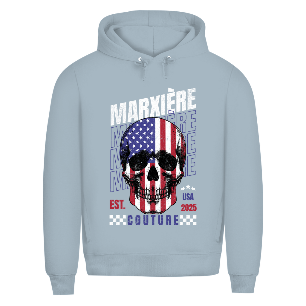 MARXIÈRE Herren Hoodie - “USA SKULL” - MARXIÈRE-Fashion