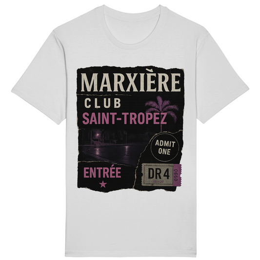 MARXIÈRE CLUB SAINT-TROPEZ T-SHIRT – Jetset Ticket Edition