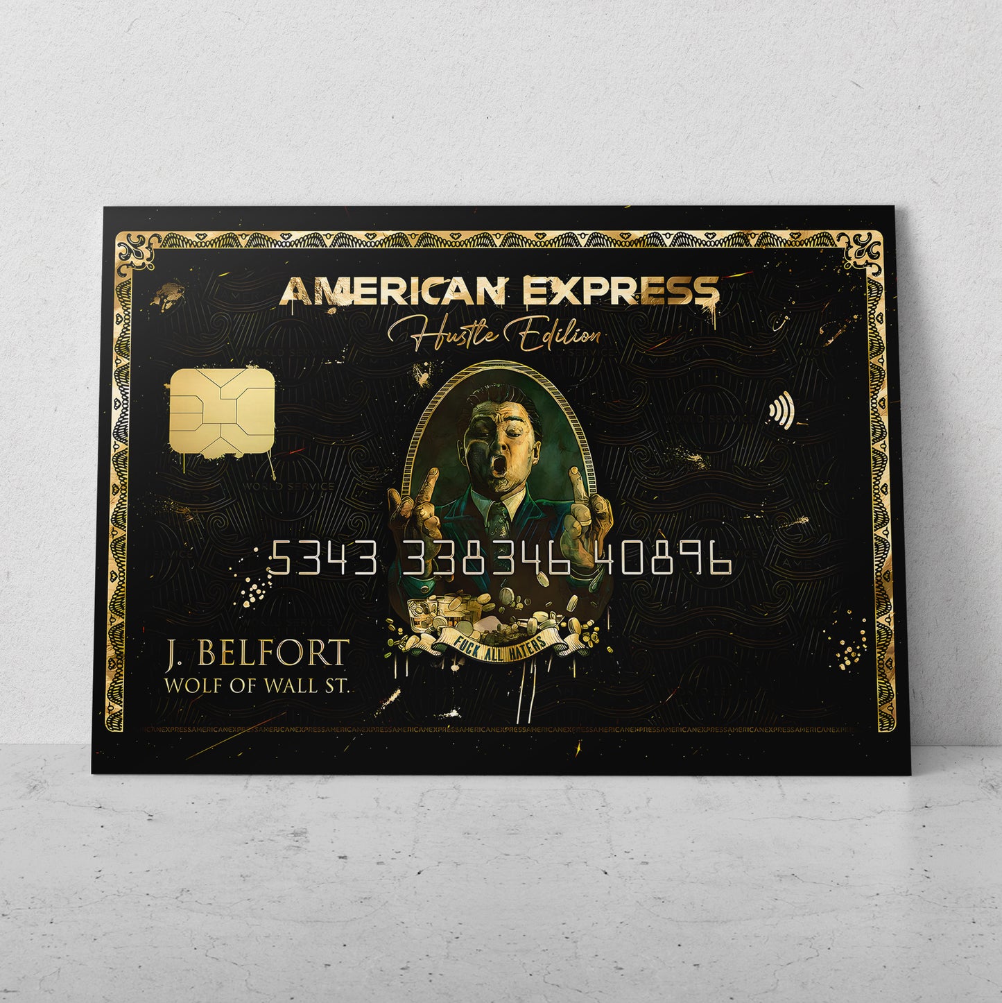 Black Card Hustle Edition – Luxury Money Wall Art Canvas