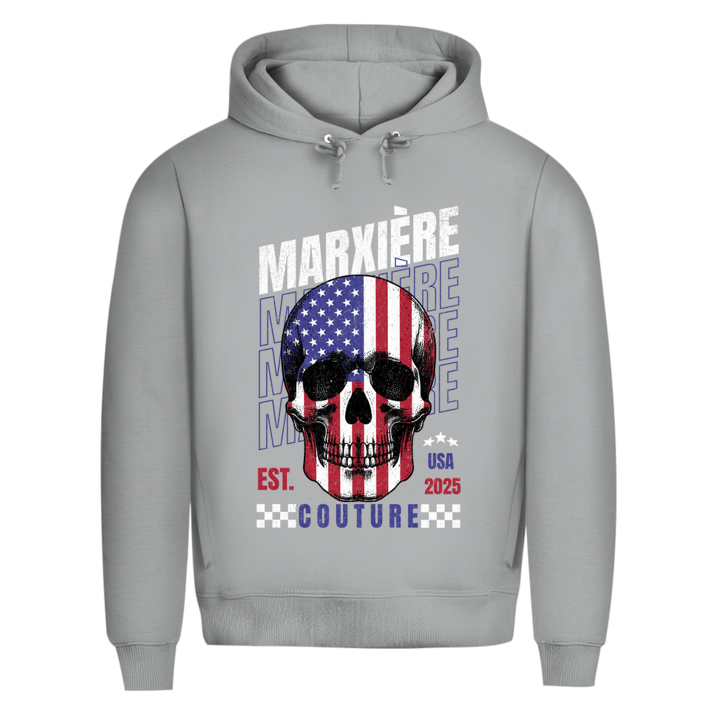 MARXIÈRE Herren Hoodie - “USA SKULL” - MARXIÈRE-Fashion