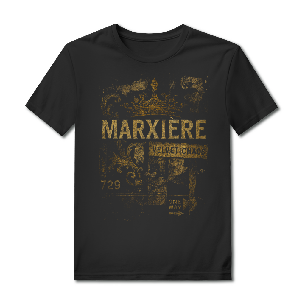 MARXIÈRE "VELVET CHAOS" Herren T-SHIRT – Royal Jetset Edit
