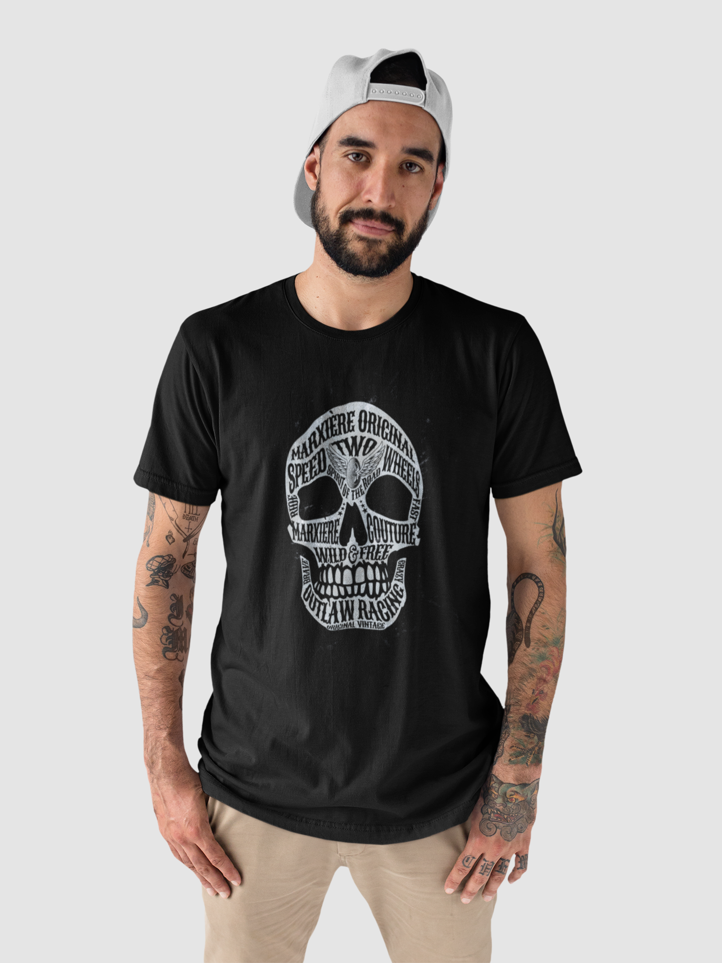 MARXIÈRE Herrenshirt - Outlaw Racing Skull - MARXIÈRE-Fashion
