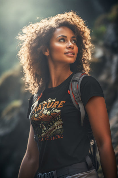 MARXIÈRE Unisex T-Shirt - „SOMETIMES NATURE IS  ALL YOU NEED“ – TRAIL ESSENTIAL - MARXIÈRE-Fashion