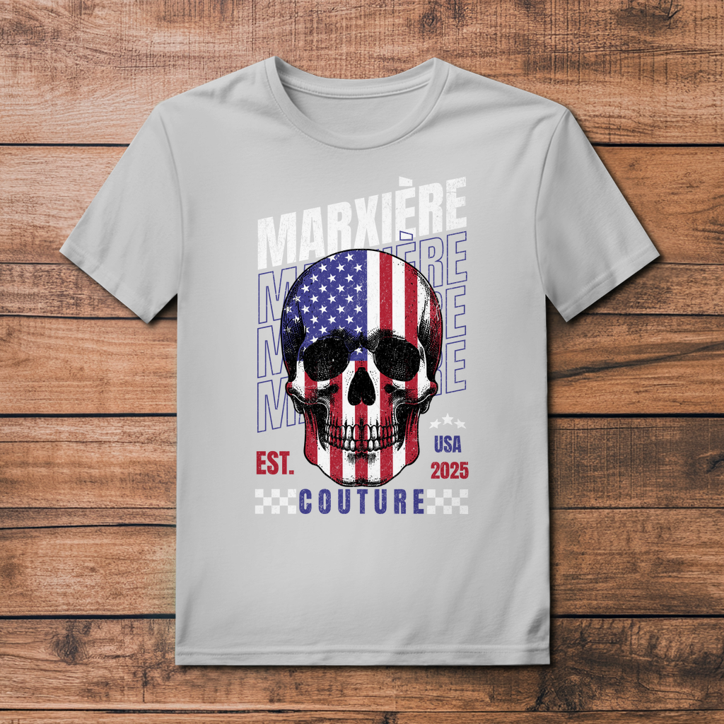 MARXIÈRE Herrenshirt - USA Skull - MARXIÈRE-Fashion