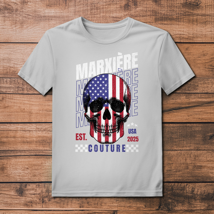 MARXIÈRE Herrenshirt - USA Skull - MARXIÈRE-Fashion