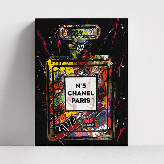 Graffiti Parfum – Luxury Street Art Canvas Poster