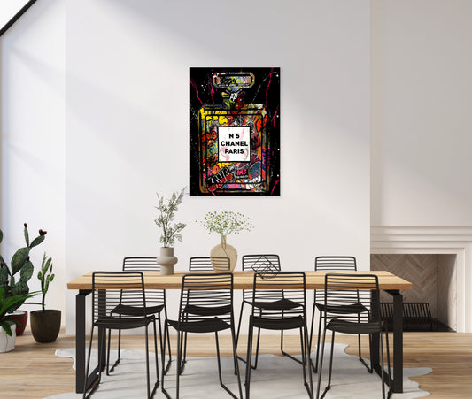 Graffiti Parfum – Luxury Street Art Canvas Poster