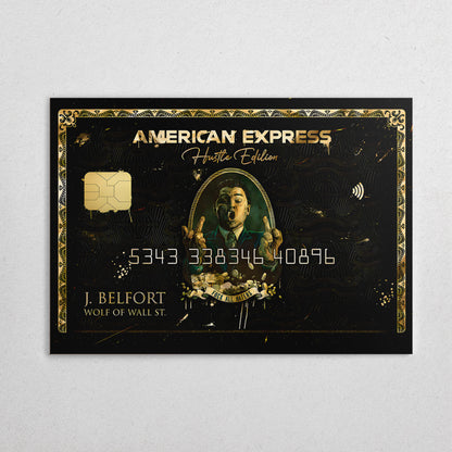 Black Card Hustle Edition – Luxury Money Wall Art Canvas
