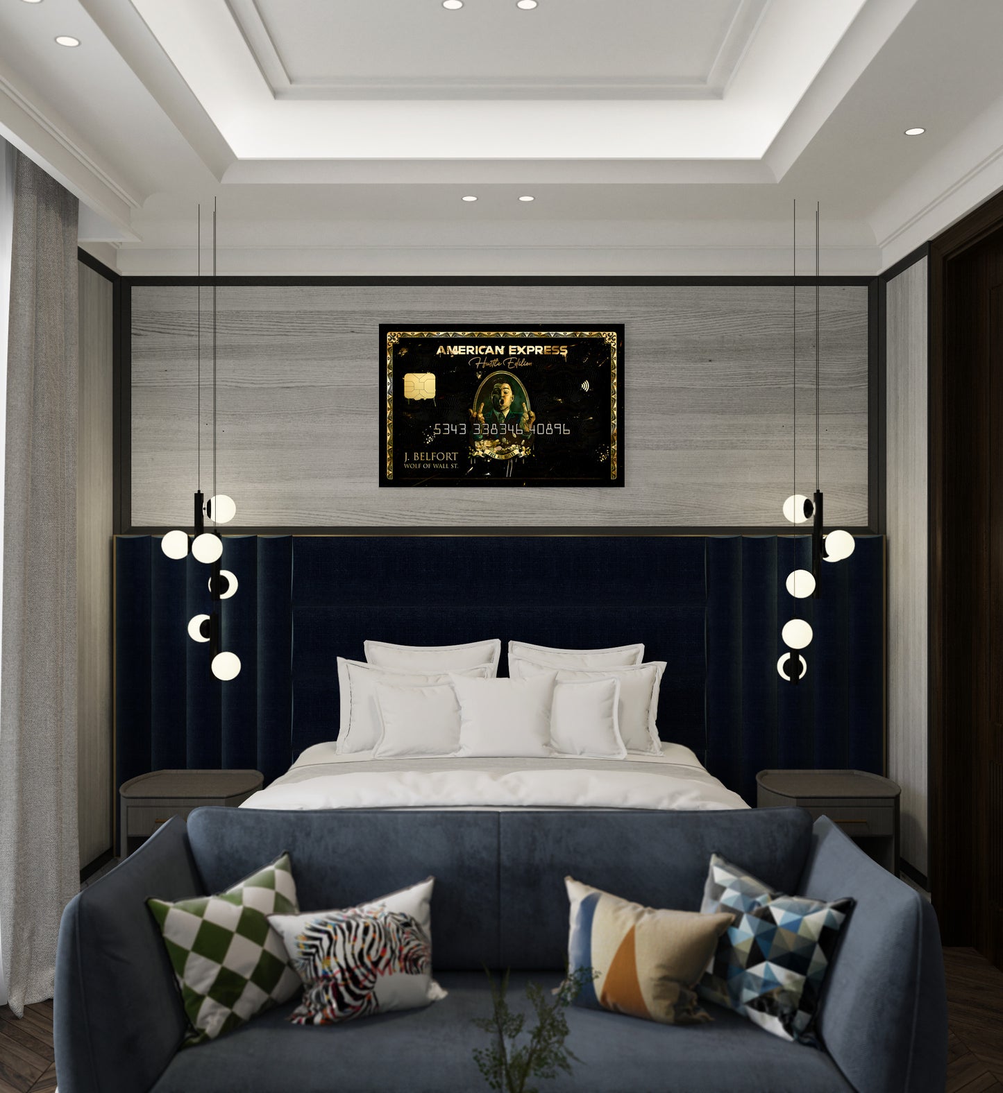 Black Card Hustle Edition – Luxury Money Wall Art Canvas