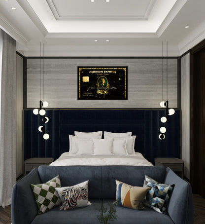 Black Card Hustle Edition – Luxury Money Wall Art Canvas