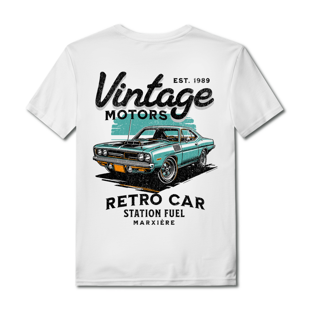 MARXIÈRE Vintage Motors T-Shirt – Retro Car Graphic Tee