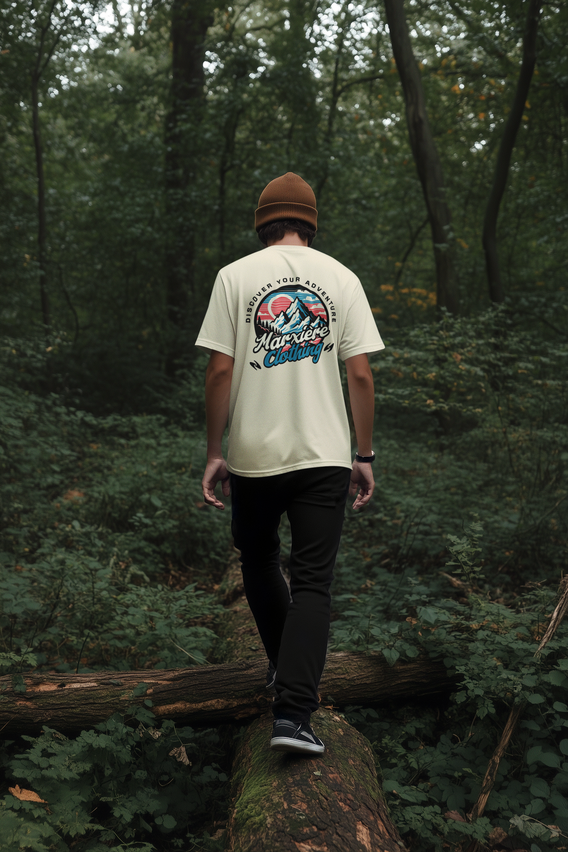 MARXIÈRE Oversized-Unisex-T-Shirt - „DISCOVER YOUR ADVENTURE“ – RETRO HIKE EDITION - MARXIÈRE-Fashion