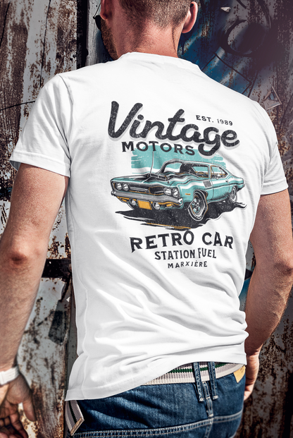 MARXIÈRE Vintage Motors T-Shirt – Retro Car Graphic Tee