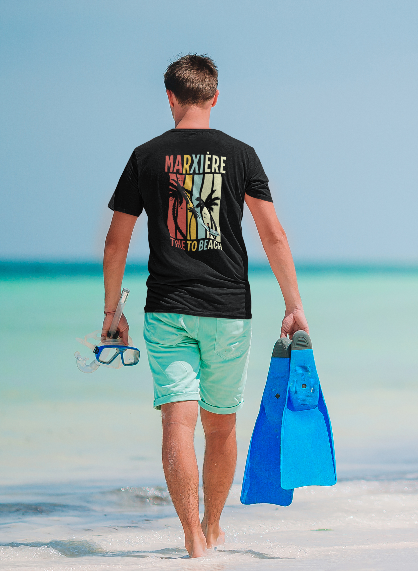 MARXIÈRE Unisex T-Shirt - „TIME TO BEACH“ – SUNSET EDITION - MARXIÈRE-Fashion