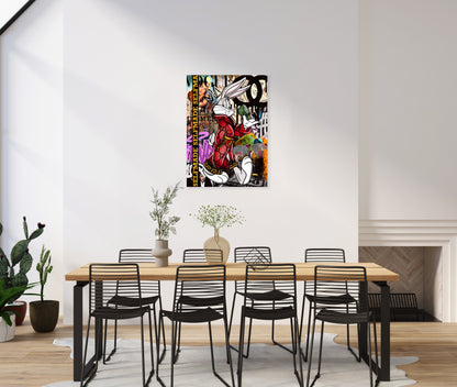 Couture Rabbit Selfmade – Street Art Luxury Canvas Poster