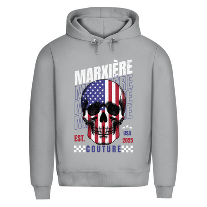 MARXIÈRE Herren Hoodie - “USA SKULL” - MARXIÈRE-Fashion