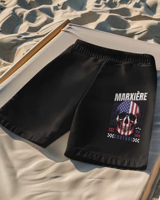 MARXIÈRE Swim Shorts „USA COUTURE SKULL“ - MARXIÈRE-Fashion