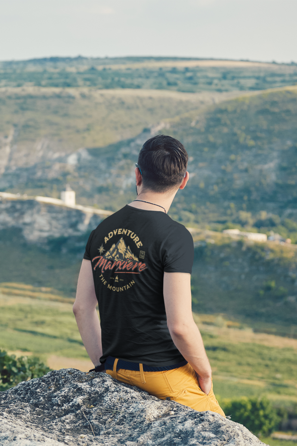 MARXIÈRE Unisex T-Shirt „ADVENTURE – THE MOUNTAIN“ –  TRAIL ESSENTIAL - MARXIÈRE-Fashion