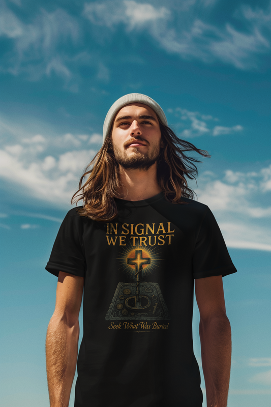 MARXIÈRE Unisex T-Shirt „IN SIGNAL WE TRUST“ – RELIC DIVISION - MARXIÈRE-Fashion