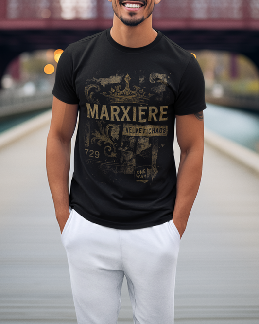 MARXIÈRE "VELVET CHAOS" Herren T-SHIRT – Royal Jetset Edit