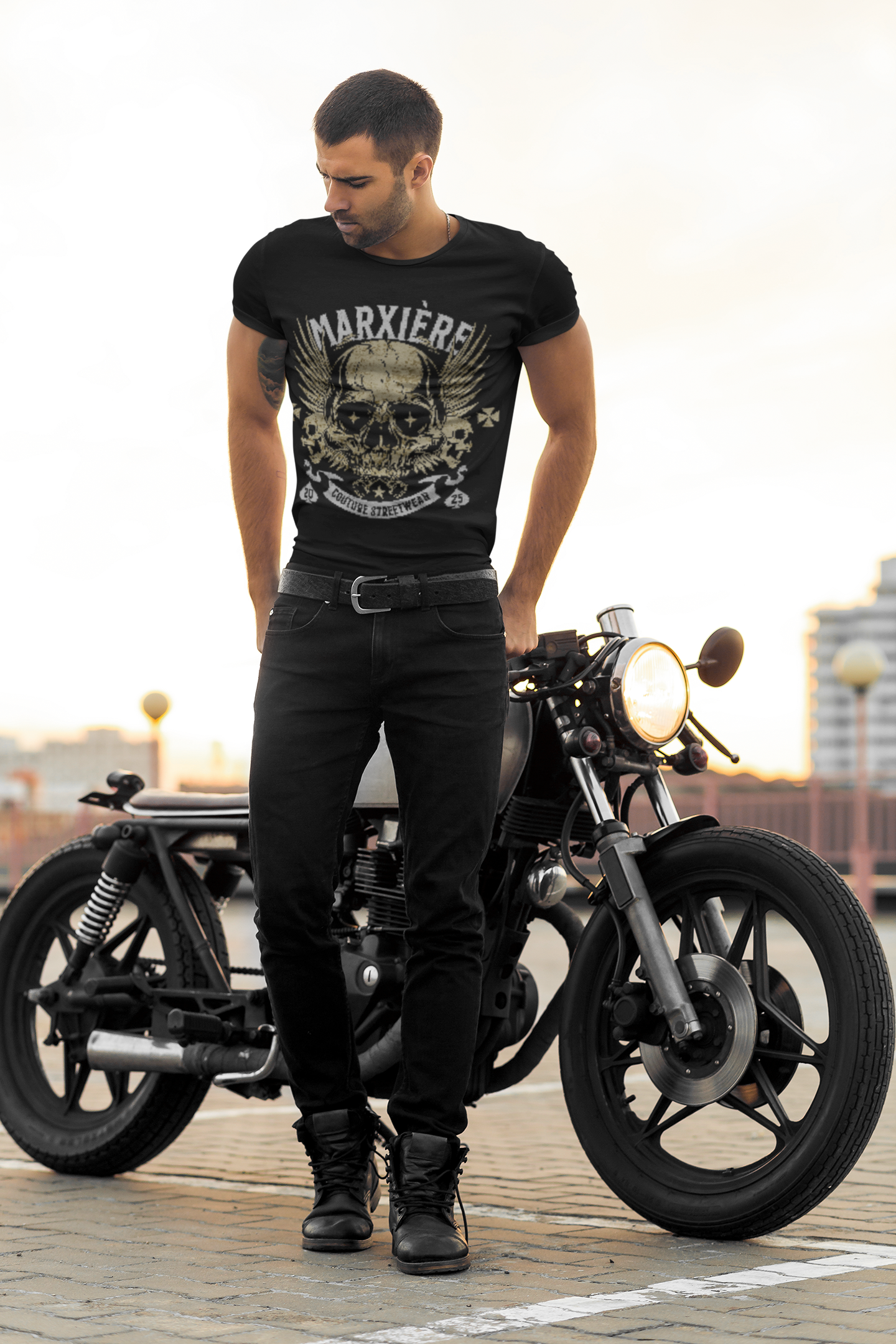 MARXIÈRE Unisex T-Shirt - Skull Wings - MARXIÈRE-Fashion