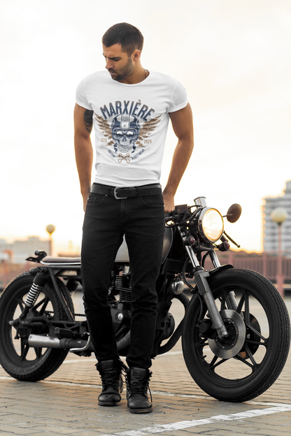 MARXIÈRE Unisex T-Shirt - Skull Racing Wings - MARXIÈRE-Fashion