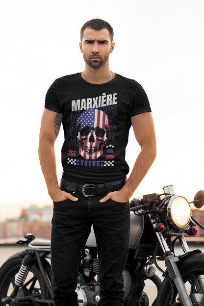MARXIÈRE Herrenshirt - USA Skull - MARXIÈRE-Fashion