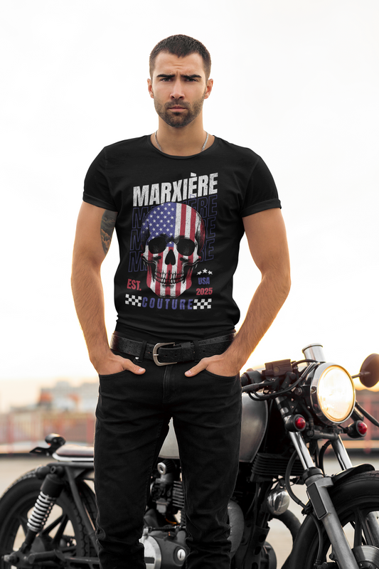 MARXIÈRE Herrenshirt - USA Skull - MARXIÈRE-Fashion
